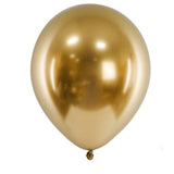 Set 10 Baloane din Latex Metalizate, Vivimall, Model Party, 5x Alb, 5x Nude, 23 cm, 2.2 g - vivimall.ro