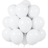 Set 10 Baloane din Latex Metalizate, Vivimall, Model Party, Alb, Argintiu, 23 cm, 2.2 g - vivimall.ro