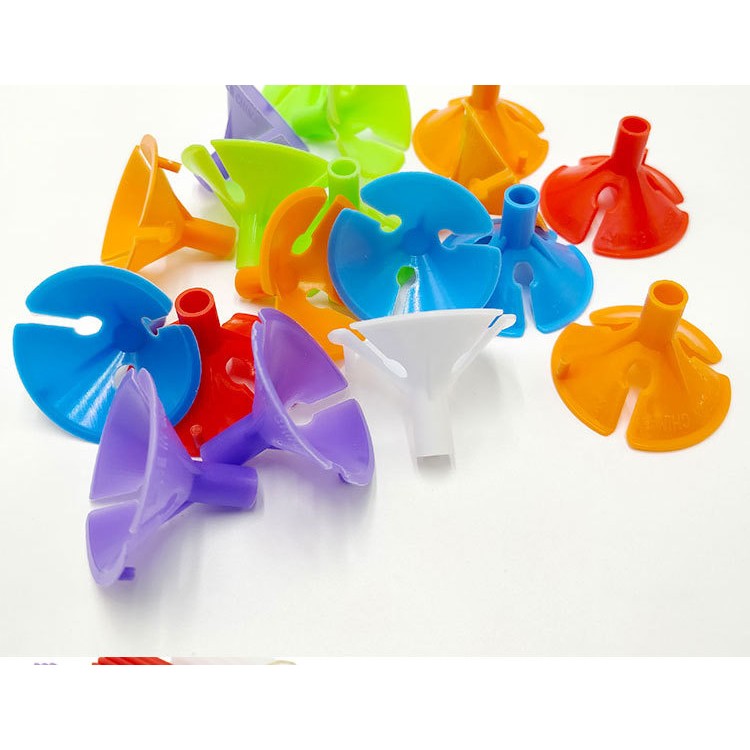 Set 10 Bete Cu Rozete Pentru Baloane 40 Cm | FunDecor - vivimall.ro