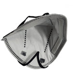 Set 10 bucati Masca de protectie faciala, Flippy, de unica folosinta pentru adulti, FFP2, KN95 CE 0370, 5 straturi, nesterila, ambalaj individual, Negru - vivimall.ro