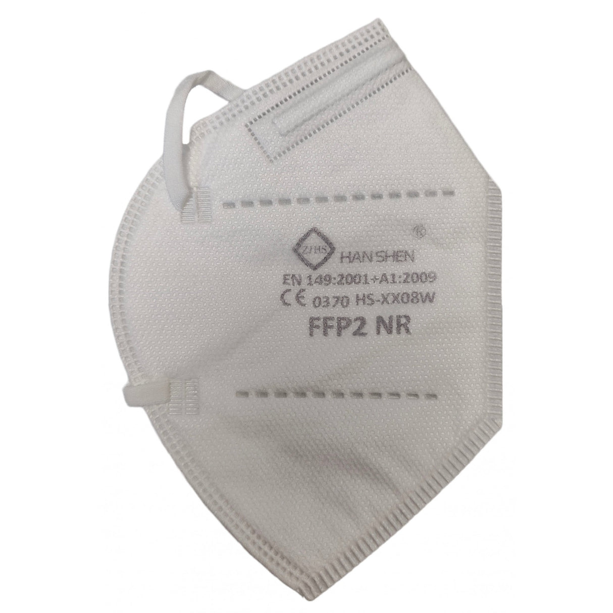 Set 10 bucati Masca de protectie faciala, Flippy, de unica folosinta pentru adulti, FFP2, KN95 CE 0370, 5 straturi, nesterila, ambalaj individual, Alb - vivimall.ro