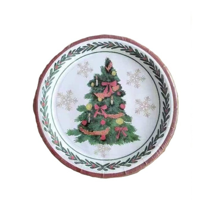 Set 10 Farfurii Unica Folosinta 23 Cm | HollyParty 2 - vivimall.ro