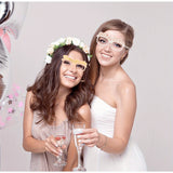 Set 10 Ochelari, Vivimall, Tematica Petrecerea Burlacitelor, Model Team Bride si Bride to Be, 9 x Roz, 1 x Alb - vivimall.ro