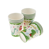 Set 10 Pahare Petrecere, Vivimall, Colectia Dino Park, 8.5 x 7 x 5 cm, din Carton, Multicolor - vivimall.ro