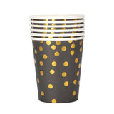 Set 10 Pahare Negre Cu Buline | JoyCup 8