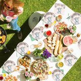 Set 10 Pahare, Vivimall, Imprimeu Elefant, din Carton, 7.5 x 8.5 cm, Roz - vivimall.ro