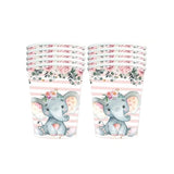 Set 10 Pahare Cu Elefant | LittleParty
