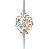 Set 10 Paie, Vivimall, Colectia LA MULTI ANI, 27 x 7 cm, din Carton/Plastic, Multicolor - vivimall.ro