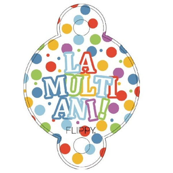 Set 10 Paie, Vivimall, Colectia LA MULTI ANI, 27 x 7 cm, din Carton/Plastic, Multicolor - vivimall.ro