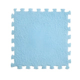Set 10 Piese Covor tip Puzzle, Vivimall, Spuma EVA, Pufos, 30 x 30 x 1 cm, Baby Blue - vivimall.ro