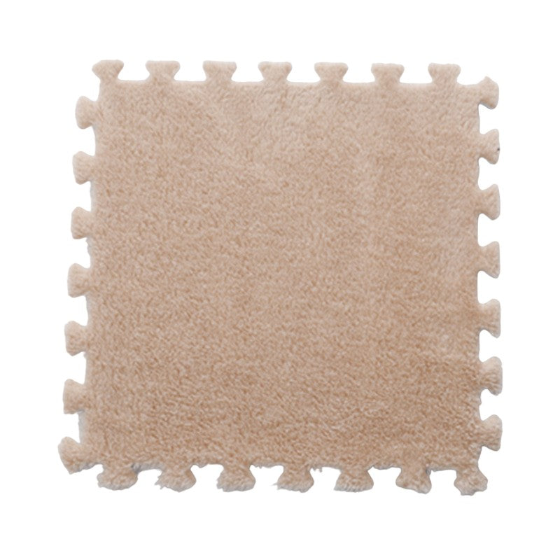 Set 10 Piese Covor tip Puzzle, Vivimall, Spuma EVA, Pufos, 30 x 30 x 1 cm, Crem - vivimall.ro