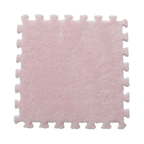 Set 10 Piese Covor tip Puzzle, Vivimall, Spuma EVA, Pufos, 30 x 30 x 1 cm, Roz Pudrat - vivimall.ro