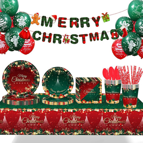 Set 119 Piese Masa De Craciun | MagicXmas - vivimall.ro