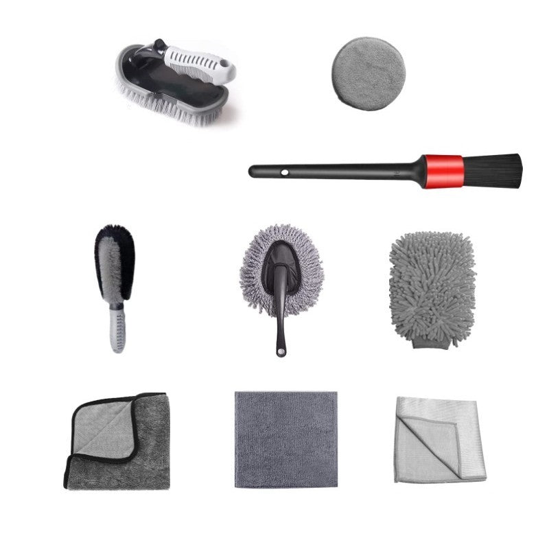 Set 10 piese pentru spălat auto, perii și lavete | AutoClean - vivimall.ro