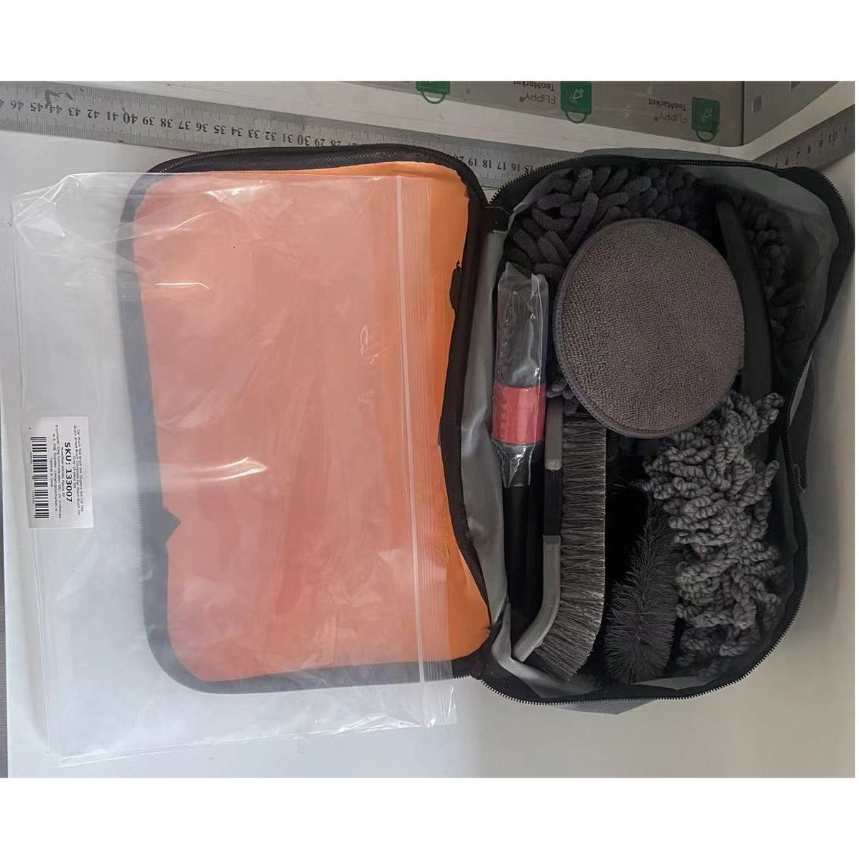 Set 10 piese pentru spălat auto, perii și lavete | AutoClean - vivimall.ro