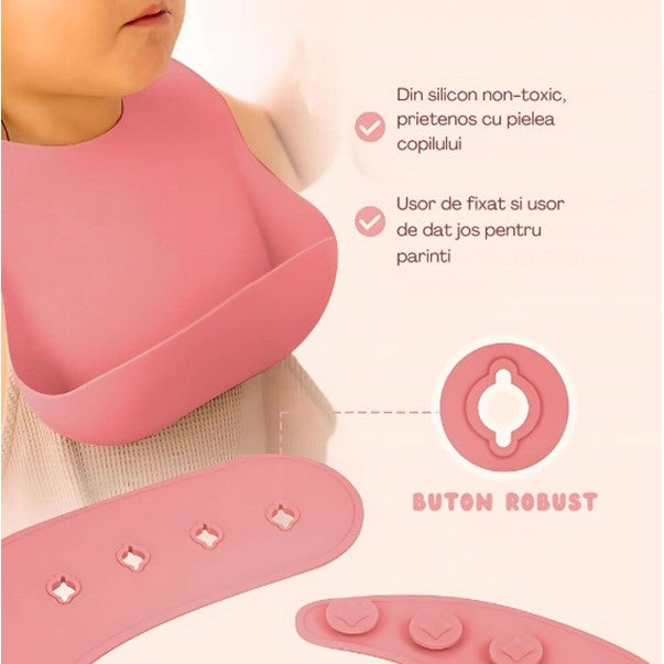Комплект бебешки прибори за хранене от 10 части с шарка на слон | BabyFeast
