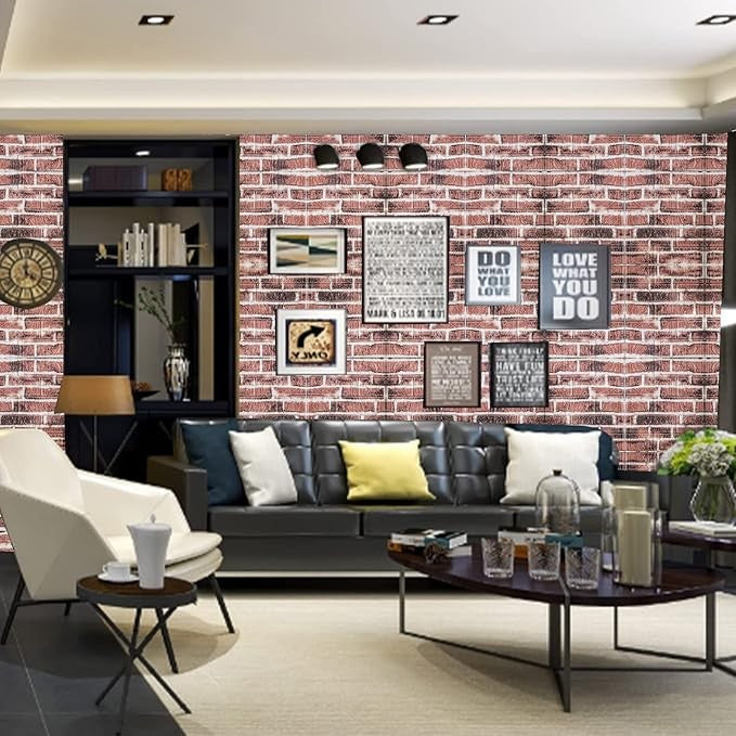 Set 10 Placi Tapet 3D Vivimall,  35 x 38 cm, 3 mm, 1.33 mp, Tip - vivimall.ro