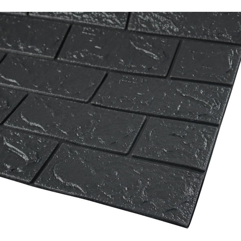 Set 10 Placi Tapet 3D, 35 X 38 Cm, Grosime 3 Mm, Din Polietilena, Model Caramida, Suprafata Acoperita 1.33 Mp - vivimall.ro