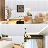 Set 10 Placi Tapet 3D, 70 X 70 Cm, Grosime 3 Mm, Din Rasina, Tip Placi De Lemn, Suprafata Acoperita 4.9 Mp - vivimall.ro