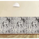 Set 10 Placi Tapet 3D, 70 X 70 Cm, Grosime 3 Mm, Din Rasina, Tip Placi De Lemn, Suprafata Acoperita 4.9 Mp, Gri Marmorat - vivimall.ro