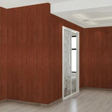 Set 10 Placi Tapet 3D, Vivimall, 70 x 70 cm, Grosime 3 mm, din Rasina, Tip Placi de Lemn, Suprafata Acoperita 4.9 mp, Caramiziu - vivimall.ro