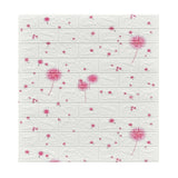 Set 10 Placi Tapet 3D, Vivimall, 70 x 77 cm, Grosime 3 mm, din Polietilena, Tip Caramida, Model Papadie Roz, Suprafata acoperita 5.3 mp, Alb - vivimall.ro