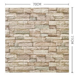 Set 10 Placi Tapet 3D, 70 X 77 Cm, Grosime 3 Mm, Din Polietilena, Model Caramida, Suprafata Acoperita 5.3 Mp - vivimall.ro