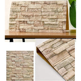 Set 10 Placi Tapet 3D, 70 X 77 Cm, Grosime 3 Mm, Din Polietilena, Model Caramida, Suprafata Acoperita 5.3 Mp - vivimall.ro