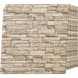 Set 10 Placi Tapet 3D, 70 X 77 Cm, Grosime 3 Mm, Din Polietilena, Model Caramida, Suprafata Acoperita 5.3 Mp - vivimall.ro