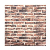 Set 10 Placi Tapet 3D, Vivimall, 70 x 77 cm, Grosime 3 mm, din Polietilena, Model Caramida, Suprafata acoperita 5.3 mp, Caramida Rosie - vivimall.ro