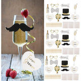 Set 10 Accesorii Pentru Petrecere, Props Pentru Coltul De Poze, Tematica Nunta - vivimall.ro