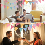 Set 10 Stegulete Tip Banner, Vivimall, Colectia LA MULTI ANI , 270 cm Lungime, din Hartie Cretata, Multicolor - vivimall.ro