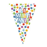 Set 10 Stegulete Tip Banner, Vivimall, Colectia LA MULTI ANI , 270 cm Lungime, din Hartie Cretata, Multicolor - vivimall.ro