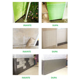 Set 10 Placi de Tapet, Vivimall, Autoadezive, 70 x 77 cm, Suprafata Acoperita 5.3 mp, din PVC, Model Stelute Curcubeu, Alb - vivimall.ro