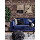 Set 10 Placi de Tapet, Vivimall, Autoadezive, 70 x 77 cm, 4 mm Grosime, Suprafata Acoperita 5.3 mp, din PVC, Model Caramida Rosie, Caramiziu - vivimall.ro