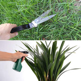 Set 10 Unelte de Gradina, Vivimall, pentru Plantare Prelucrare Sol si Ingrijire Plante, Manere Negre, Material PVC si Otel Inoxidabil, Cutie Inclusa, 37x28x7 cm, Negru - vivimall.ro