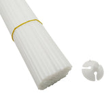 Set 100 Bete cu Rozete pentru Baloane, Vivimall, Suporturi de plastic, Usor de instalat, Reutilizabil, Pentru aniversare, Nunta, Ziua de Nastere, Decor, 40 cm, Transparente - vivimall.ro