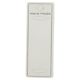 Ambalaje de Carton pentru Bratari, Flippy, Set 100 Bucati, Cartonase Suport Bratara, Model Hand Made, 11,5 x 3 cm, Alb - vivimall.ro