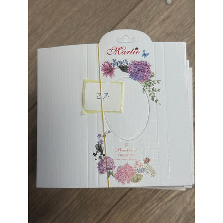 Set 100 Bucati Ambalaje de Carton pentru Martisoare, Vivimall, Cutii Brosa, Model Flori de Liliac - vivimall.ro