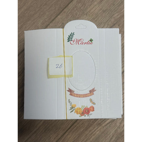 Set 100 Bucati Ambalaje de Carton pentru Martisoare, Vivimall, Cutii Brosa, Model Floricele - vivimall.ro