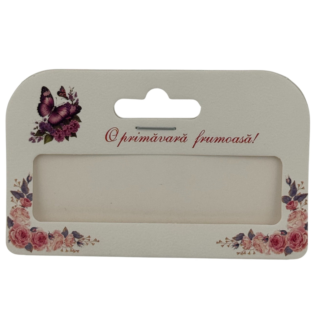 Set 100 Bucati Ambalaje de Carton pentru Martisor, Vivimall, Cutii Bratara, Model Fluturi Mov - vivimall.ro