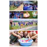 Set 111 Baloane din Latex, Vivimall, Aqua Party, Sistem de Umplere Rapida, 10 cm Diametru, Multicolor - vivimall.ro