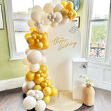 Set 12 Baloane, Flippy, din Latex Standard, 25 cm, Galben Mustar - vivimall.ro