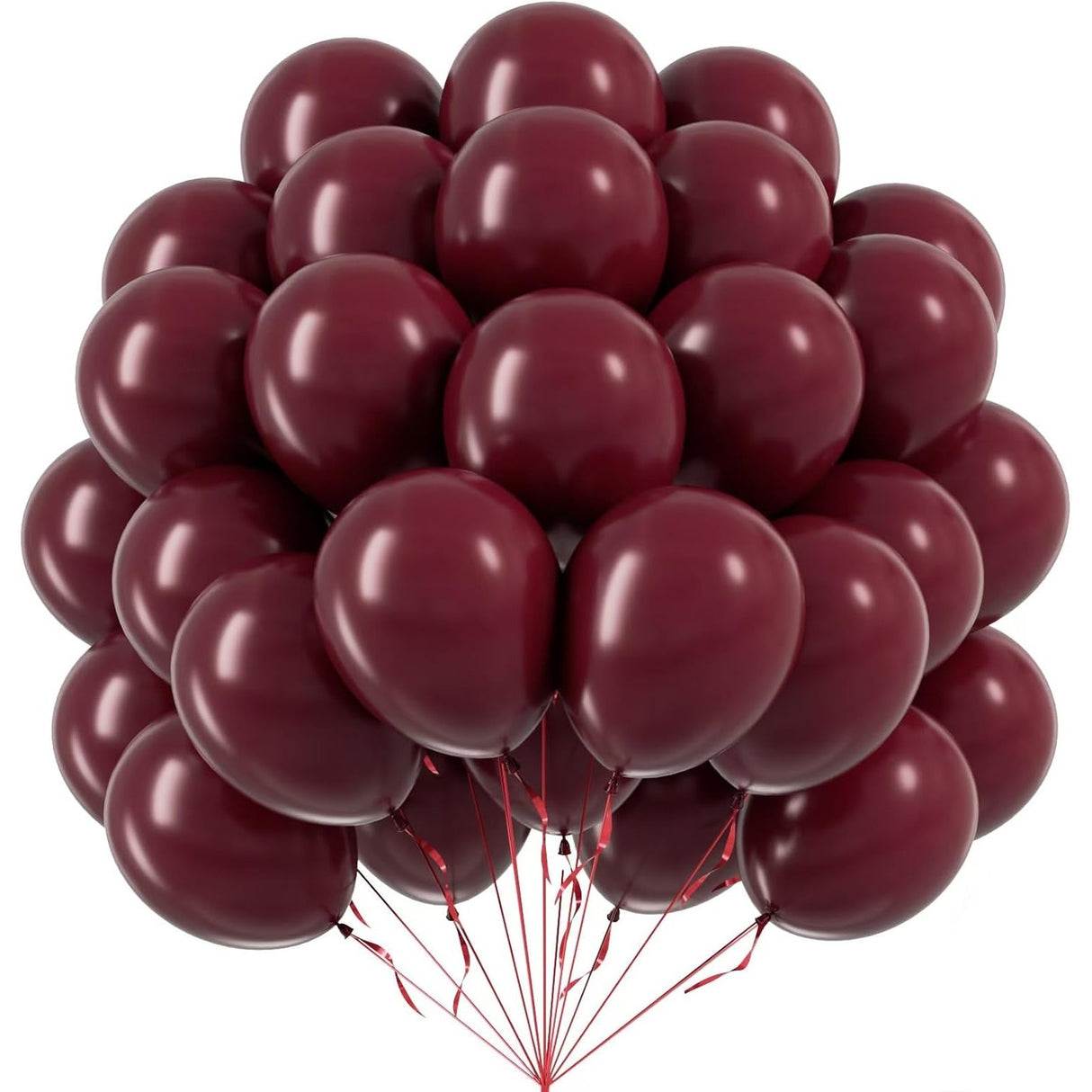 Set 12 Baloane, Flippy, din Latex Standard, 30 cm, Grena - vivimall.ro