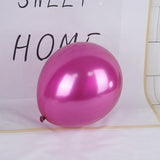 Set 12 Baloane, Flippy, din Latex Chrome, 30 cm, Fucsia - vivimall.ro