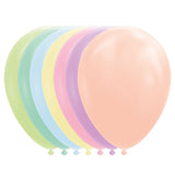 Set 12 Baloane, Flippy, din Latex Macaroon, 30 cm, Albastru - vivimall.ro