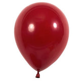 Set 12 Baloane, Flippy, din Latex Standard, 13 cm, Rosu Inchis - vivimall.ro