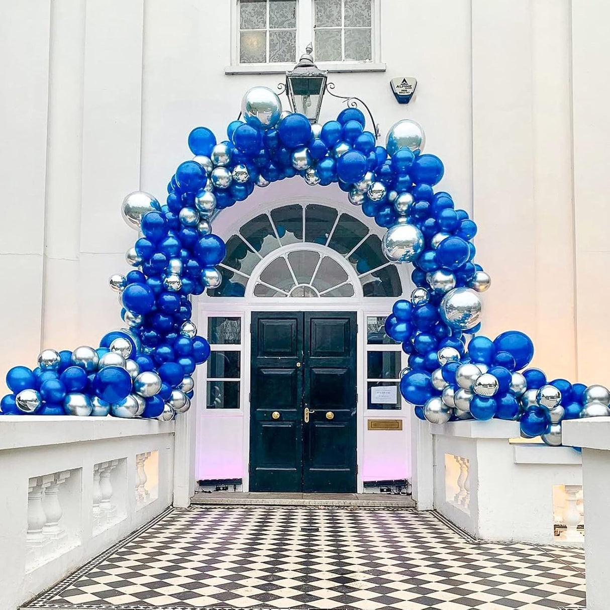 Set 12 Baloane, Flippy, din Latex Standard, 25 cm, Albastru - vivimall.ro