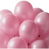 Set 12 Baloane, Flippy, din Latex Standard, 25 cm, Roz Deschis - vivimall.ro