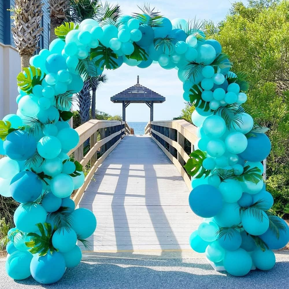 Set 12 Baloane, Flippy, din Latex Standard, 25 cm, Turcoaz - vivimall.ro